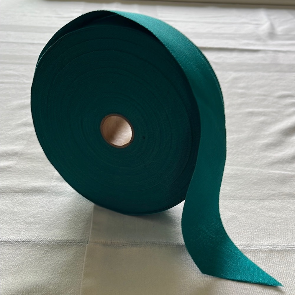Teal Fabric Ribbon Roll - Picture 1 of 3